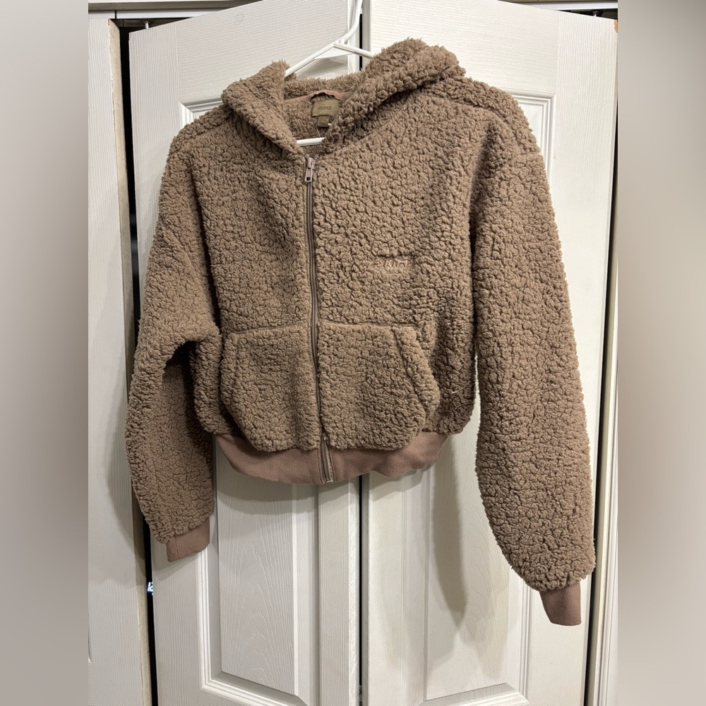 SKIMS teddy bear zip up